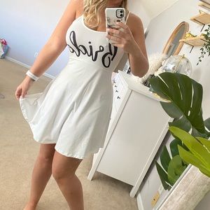 Bride skater dress